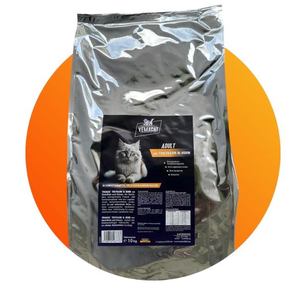 vemacat Adult mit Truthahn & Huhn 10 kg